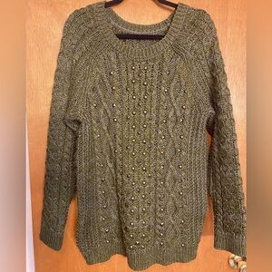 American Eagle green knit sweater